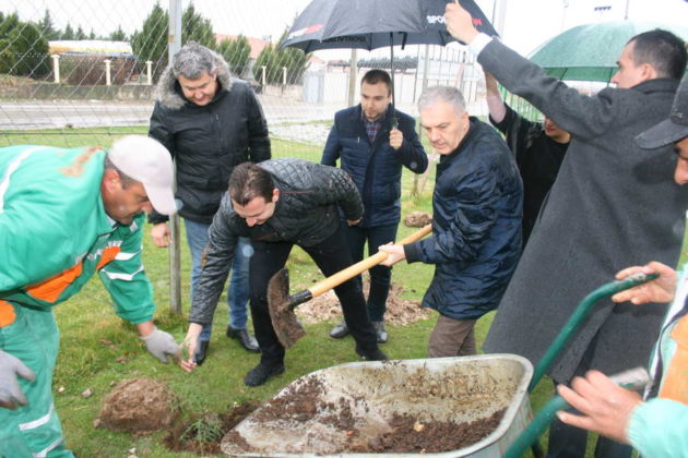 Општина Прилеп и ЈКП „Комуналец“ засадија дрвја на Могилата на непобедените