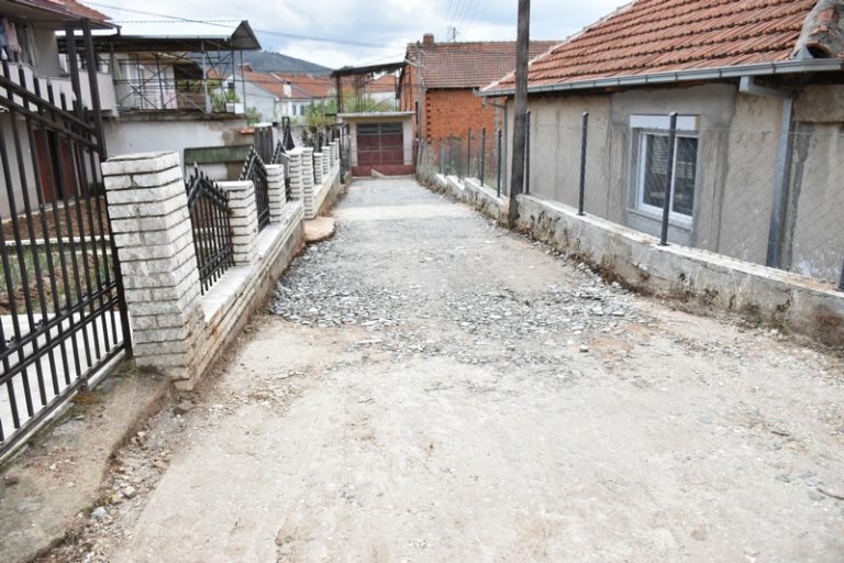 Тампонирање и асфалтирање на краци од улиците „Истарска“ и „Пчиња“