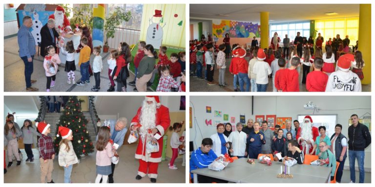 Новогодишни пакетчиња од градоначалникот Борче Јовчески за најмладите