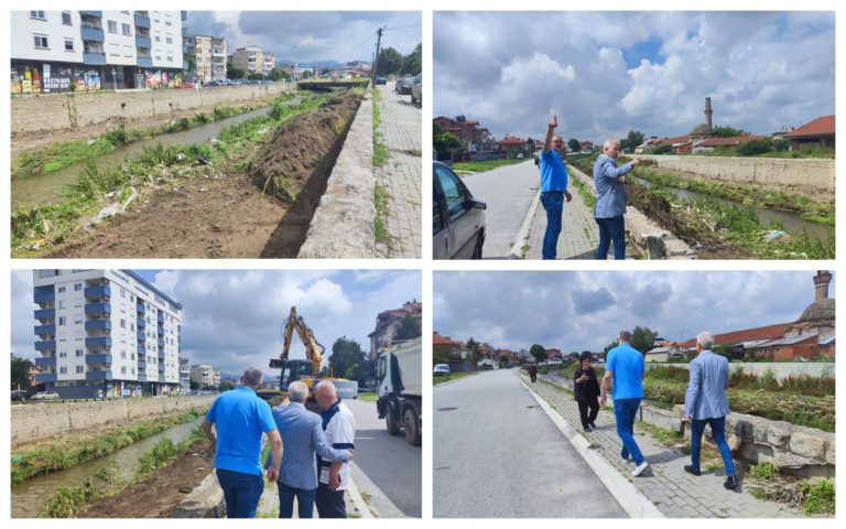 Се чисти отпадот – Градоначалникот на увид на состојбата по излевањето на реката во нејзиниот долен тек